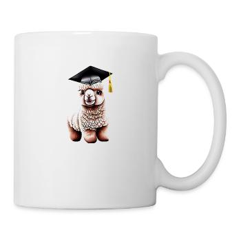 Bachelor Alpaca Studies Graduate School Leaving Certificate - Mug - white - Right