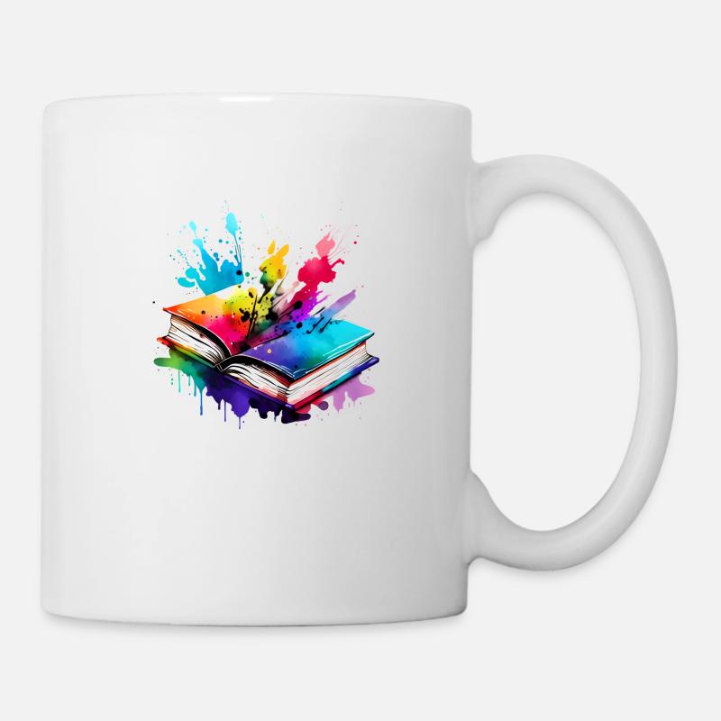 Buch Lesen Geschenk Bücher Leser Buchliebhaber - Tasse - Weiß