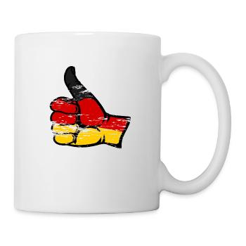 Germany Flag All Clear Icon Used - Mug - white - Right