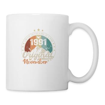 Die Legenden wurden im November 1991 geboren Geschenk - Tasse - Weiß - Rechts