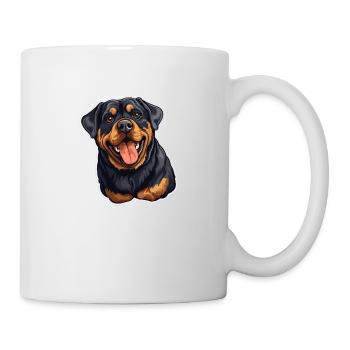 Dessin animé Rottweiler Chiens Chemise Chien École Trainin - Mug blanc - blanc - Droite