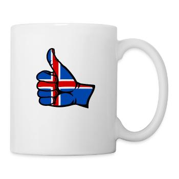 Island Flagge alles klar Symbol - Tasse - Weiß - Rechts