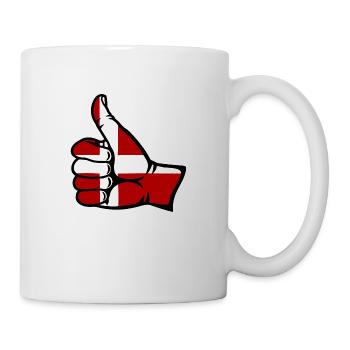 Denmark Flag All Right Symbol - Mug - white - Right
