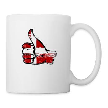 Denmark Flag All Right Symbol - Mug - white - Right