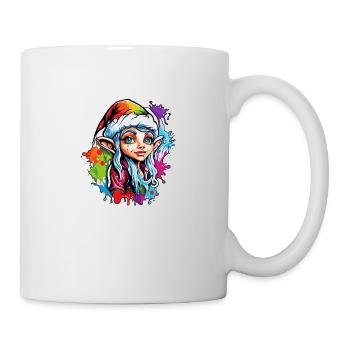 Imp / Dwarf / Fairy / Christmas / Elf - Mug - white - Right