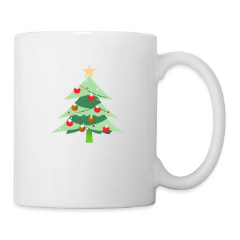 Arbre de Noël Cadeau de Noël Arbre de Noël - Mug blanc - blanc - Droite