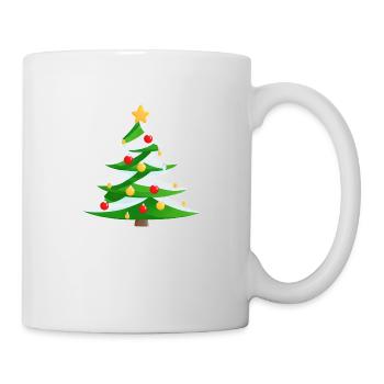 Cadeau de Noël, arbre de Noël, arbre de Noël - Mug blanc - blanc - Droite