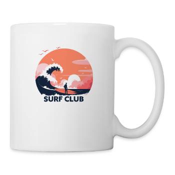 SurfSimplicity: Elegant surfers - Mug - white - Right