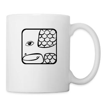 5 Kin Maya-Schlange BLK - Tasse - Weiß - Rechts