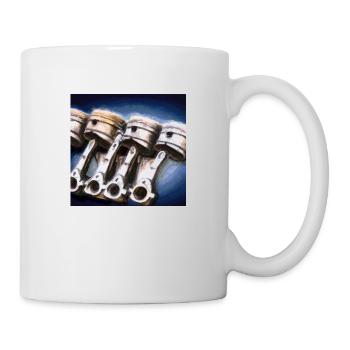 Kolben Autoteile Motorsport - Tasse - Weiß - Rechts