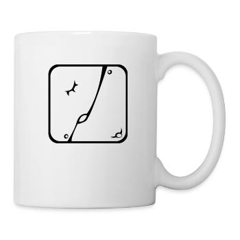 6 Kin Maya BLK Umarmung - Tasse - Weiß - Rechts