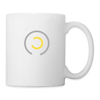 Abstraktes Design mit Formen von C Kreisen - Tasse - Weiß - Rechts
