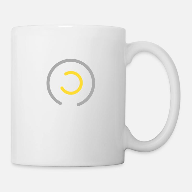Design astratto con forme di cerchi C - Tazza - bianco