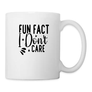 Fun Fact I Don ́t Care - Mug - white - Right