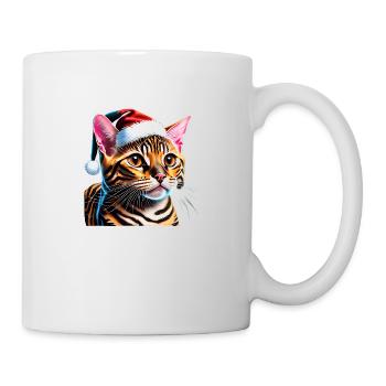 Chaton de Noël chat du Bengale Chaton du Bengale - Mug blanc - blanc - Droite