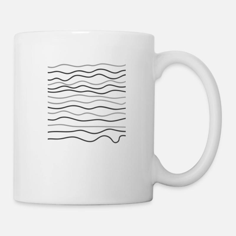 Abstraktes Design - Tasse - Weiß