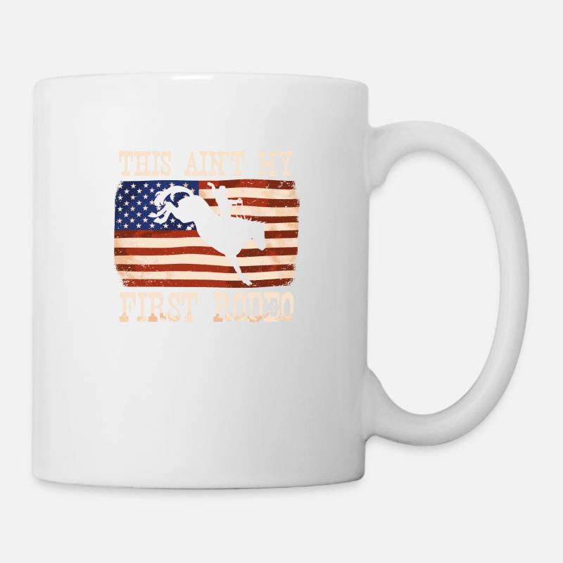 Ce n’est pas mon premier rodéo femmes rodéo cowboy - Mug blanc - blanc