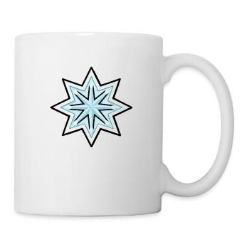 Schneeflocke Icon Winter - Tasse - Weiß - Rechts