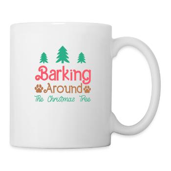 Barking around the Christmas Tree - Mug - white - Right