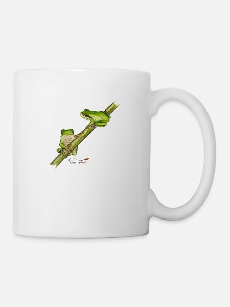 Laubfrosch - Tasse - Weiß