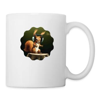 DJ Eichhörnchen - Tasse - Weiß - Rechts