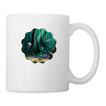 Unterwasserwald - Tasse - Weiß - Rechts