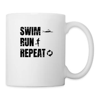 SwimRun Natation Jogging Sports d’Endurance Idée - Mug blanc - blanc - Droite