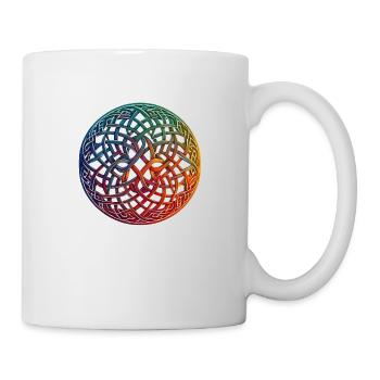 Celtic Shield Heart of Breizh - Mug - white - Right