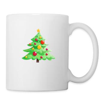 Arbre de Noël Cadeau Arbre de Noël Noël - Mug blanc - blanc - Droite