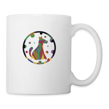 Dog color - Mug blanc - blanc - Droite