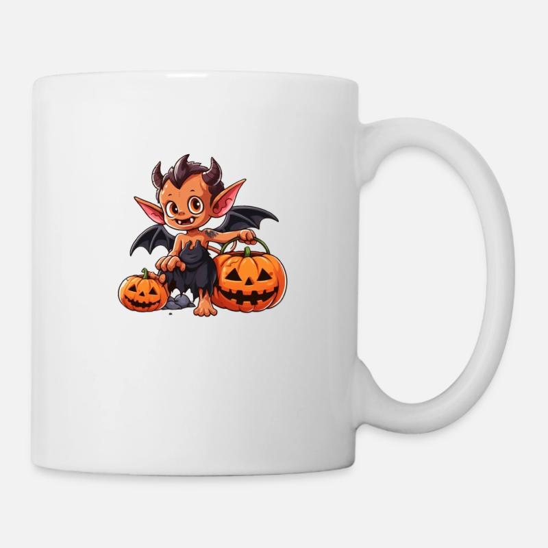diable halloween - Mug blanc - blanc