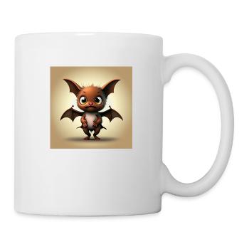Happy Halloween cute bat scary funny spooky - Mug - white - Right