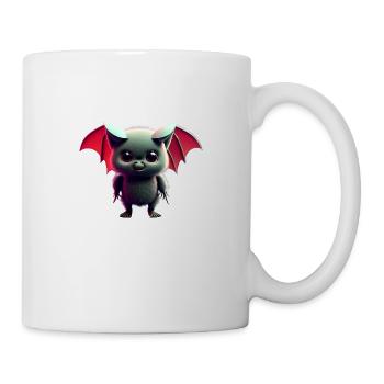 Happy Halloween cute bat scary funny spooky - Mug - white - Right