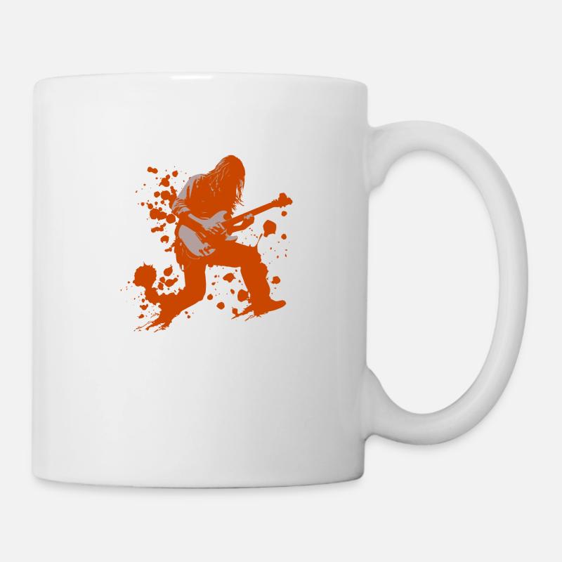 guitar player - Tasse - Weiß