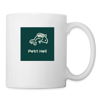 Petri Heil Angeln - Tasse - Weiß - Rechts