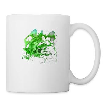 Spritzfarbe Reinbow Graffitti Kunst bunt - Tasse - Weiß - Rechts