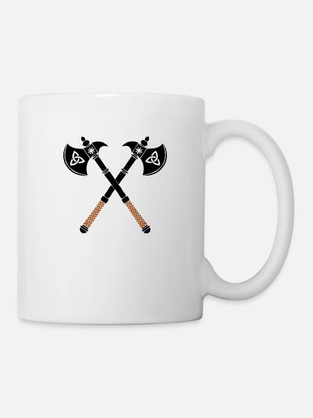 äxte axt - Tasse - Weiß