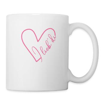 Herz I lieb di - Tasse - Weiß - Rechts