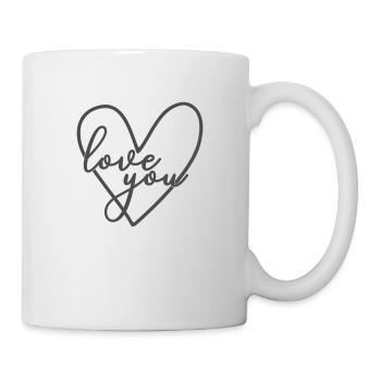 Heart Love You - Mug - white - Right