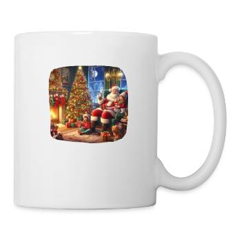 Santa Claus Kids Socks Christmas Tree - Mug - white - Right