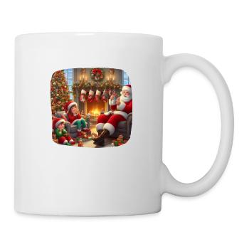 Santa Claus Christmas Eve Family Reindeer - Mug - white - Right
