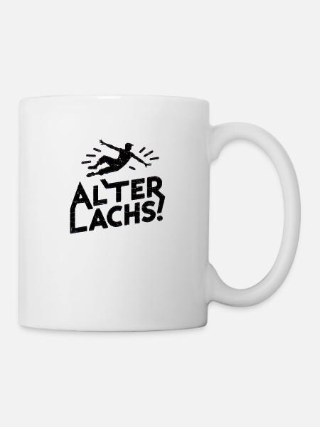 Alter Lachs! - Tasse - Weiß