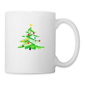 Arbre de Noël, arbre de Noël, cadeau de Noël - Mug blanc - blanc - Droite
