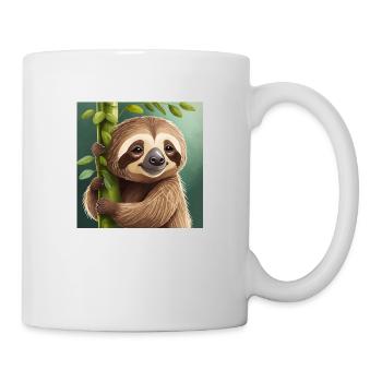 cute little sloth dragon funny - Mug - white - Right