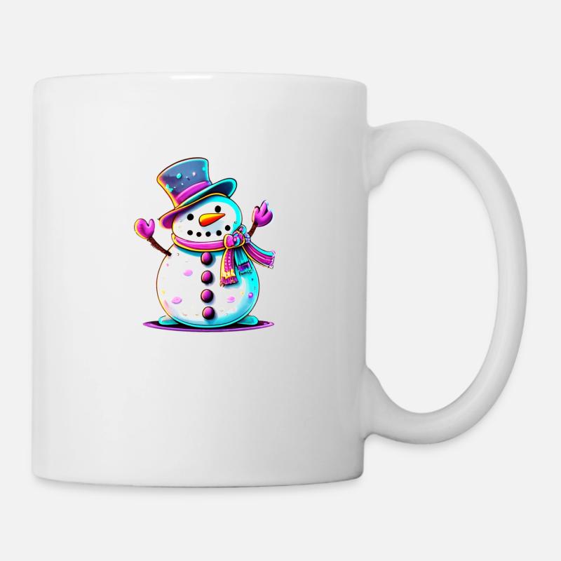 Bonhomme de neige - Mug blanc - blanc
