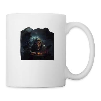 Skeleton Pumpkin Castle Dark Nightmare - Mug - white - Right