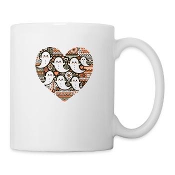 Boho Ghost Heart T-Shirt - Tasse - Weiß - Rechts