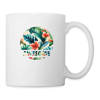Tropisch - Tasse - Weiß - Rechts
