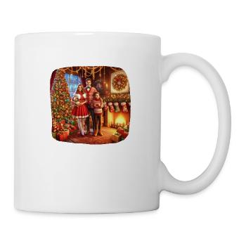 Weihnachten Weihnachtsgeschenke Heiligabend Weihnachtsmann - Tasse - Weiß - Rechts