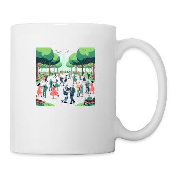 Gemeinsamer Rhythmus - Tasse - Weiß - Rechts